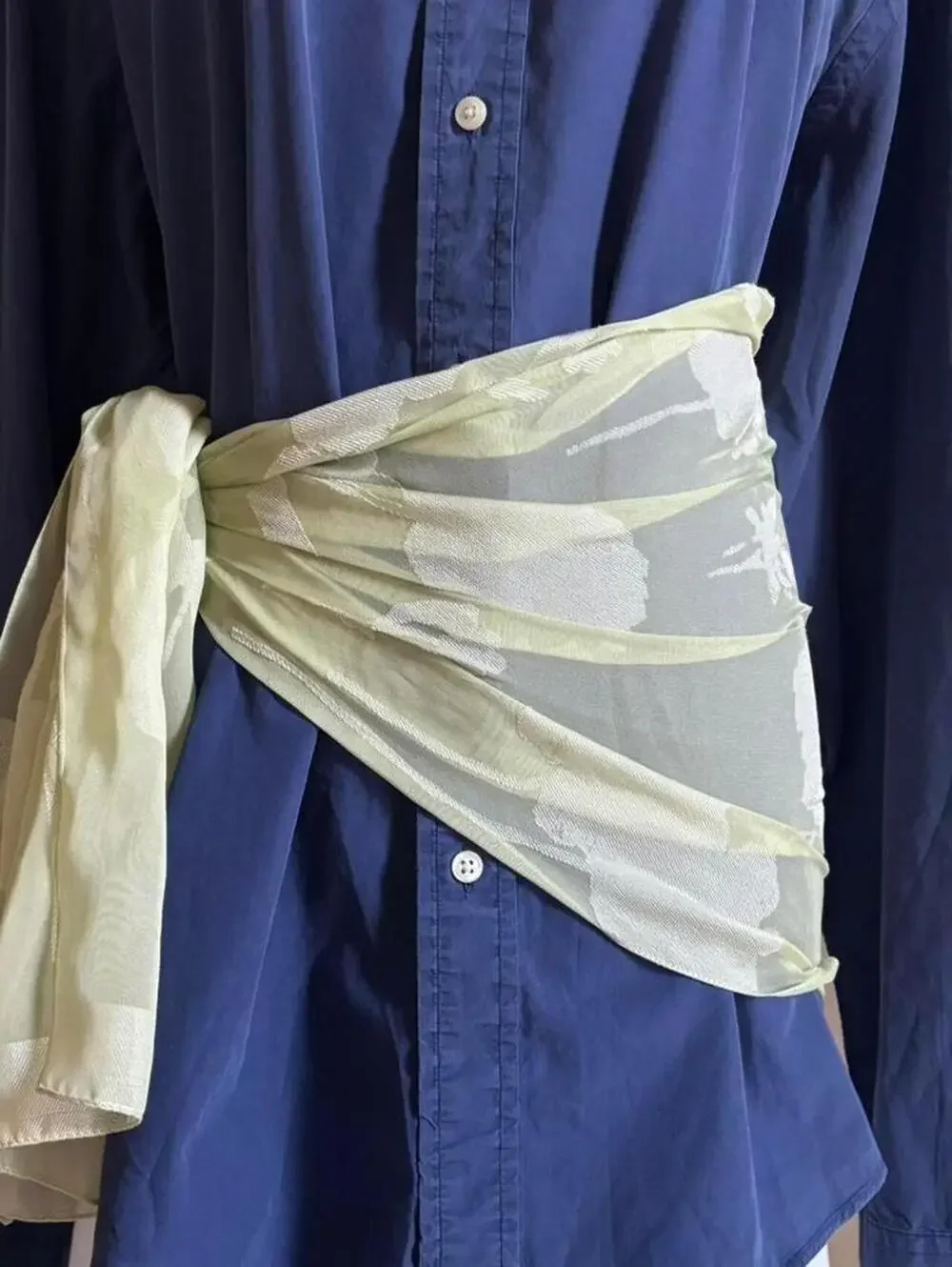 floral sheer scarf / wrap